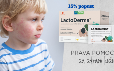 LactoDerma – najboljši probiotik pri atopijskem dermatitisu ima novo obliko