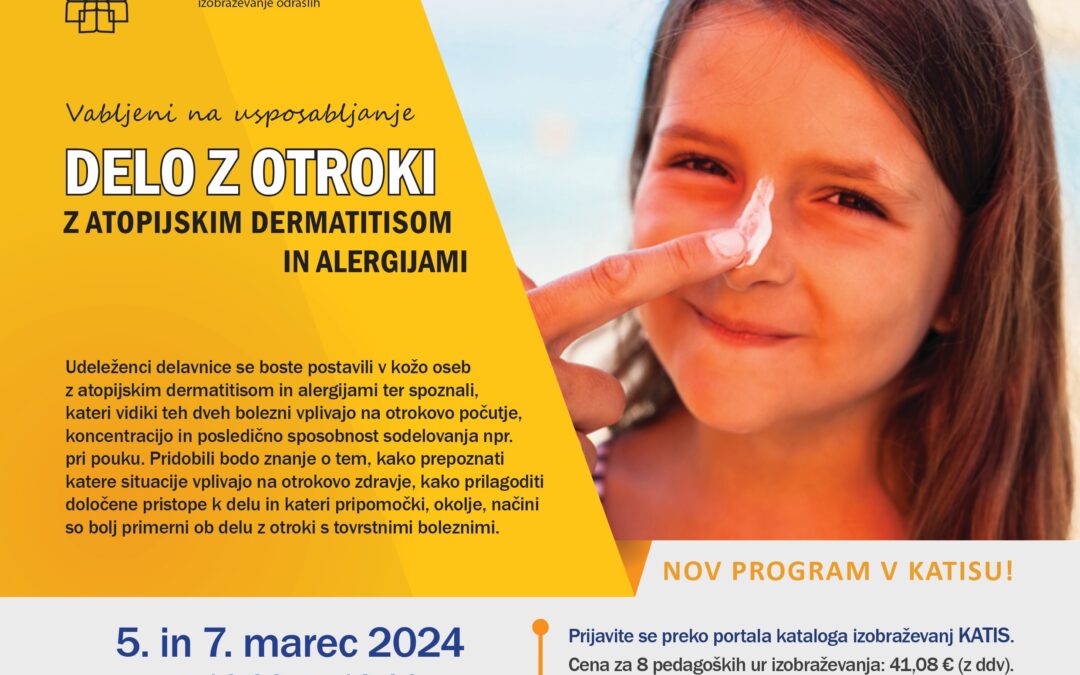 Izobraževanje zaposlenih o delu z otroki z atopijskim dermatitisom in alergijami (Katis)