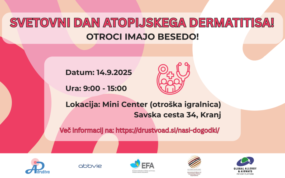 Svetovni dan atopijskega dermatitisa – otroci imajo besedo!